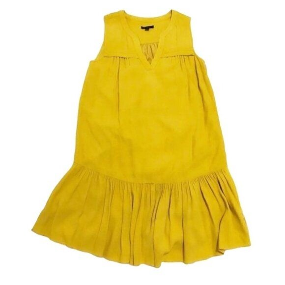 J. Crew Ruffle-hem sleeveless shift dress  size XS - Picture 4 of 8